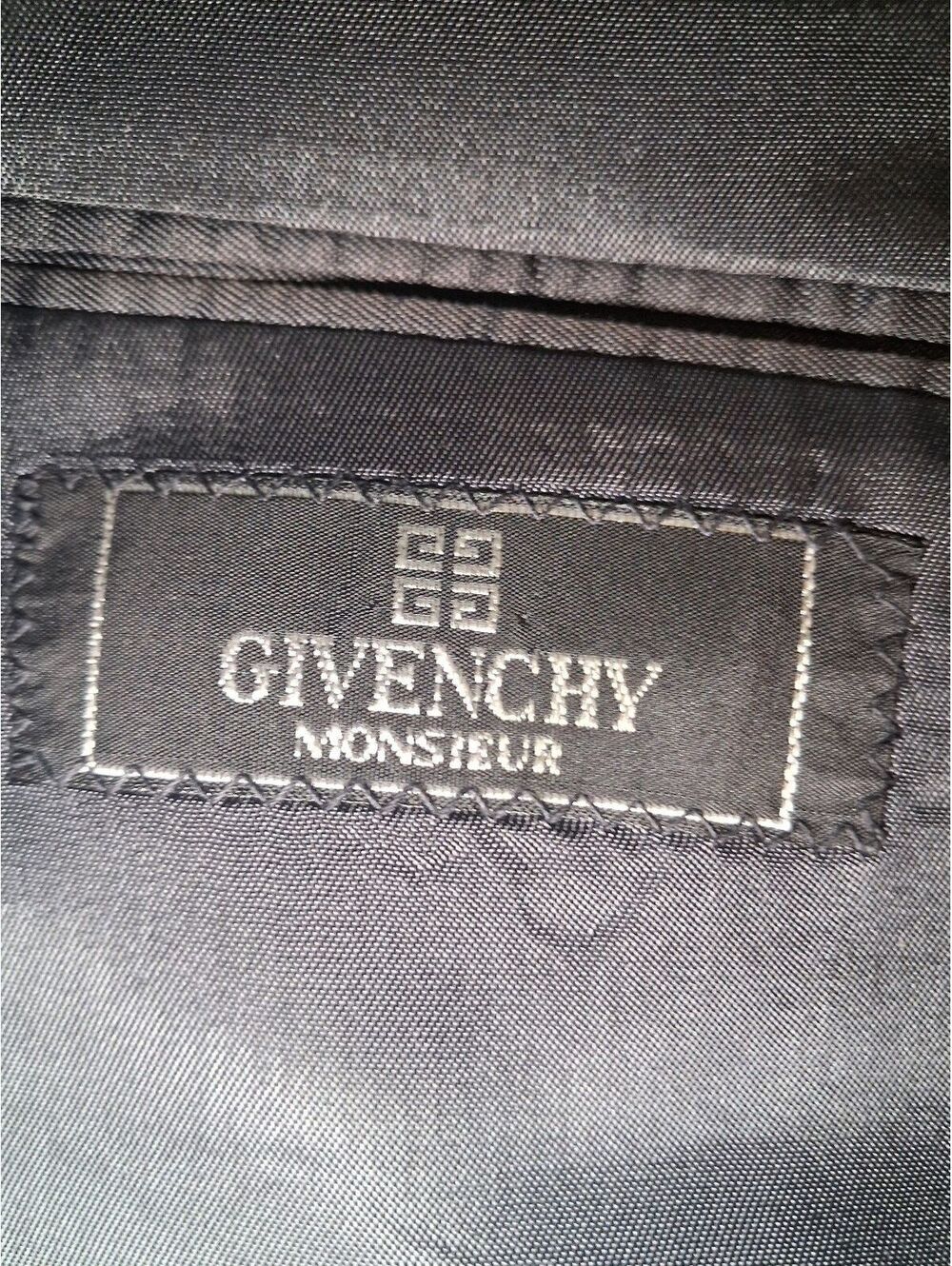 Givenchy Double Breasted Blazer Sport Coat 42R Navy Wool - Picture 2 of 10